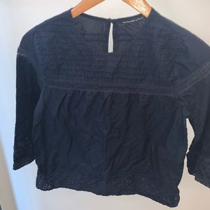 Abercrombie & Fitch Navy Top